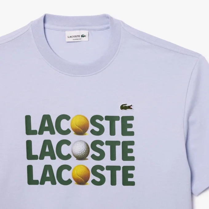 T-shirt da uomo in cotone pesante con stampa a palline T-shirt da uomo in cotone pesante con stampa a palline