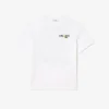 T-shirt da uomo in cotone pesante con stampa sul retro T-shirt da uomo in cotone pesante con stampa sul retro