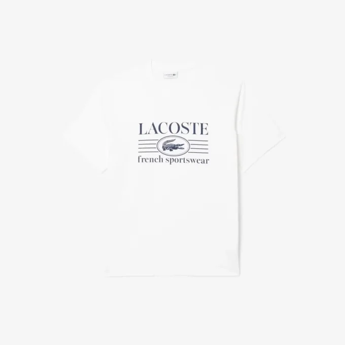 T-shirt da uomo in cotone stampato, vestibilità classica T-shirt da uomo in cotone stampato, vestibilità classica