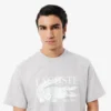 T-shirt da uomo in cotone stampato, vestibilità classica T-shirt da uomo in cotone stampato, vestibilità classica