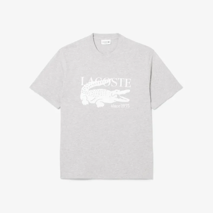 T-shirt da uomo in cotone stampato, vestibilità classica T-shirt da uomo in cotone stampato, vestibilità classica