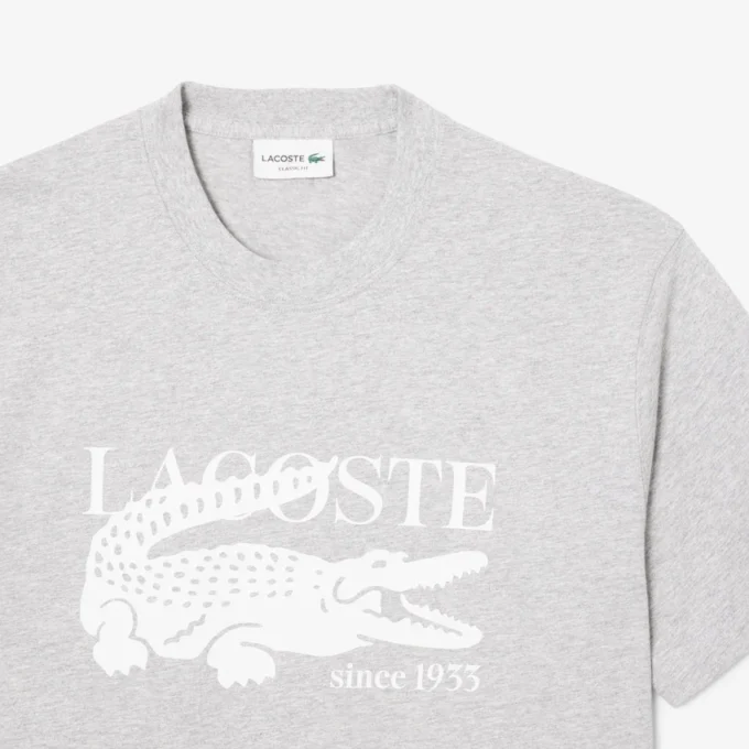 T-shirt da uomo in cotone stampato, vestibilità classica T-shirt da uomo in cotone stampato, vestibilità classica