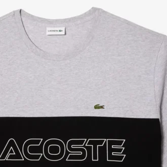 T-shirt da uomo in jersey a blocchi di colore, vestibilità ampia