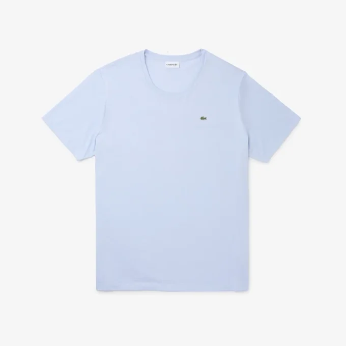 T-shirt da uomo in jersey di cotone con collo rotondo e vestibilità ampia