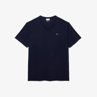 T-shirt da uomo in jersey di cotone con collo rotondo e vestibilità ampia