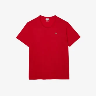 T-shirt da uomo in jersey di cotone con collo rotondo e vestibilità ampia