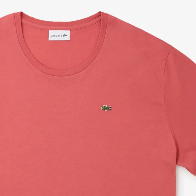 T-shirt da uomo in jersey di cotone con collo rotondo e vestibilità ampia