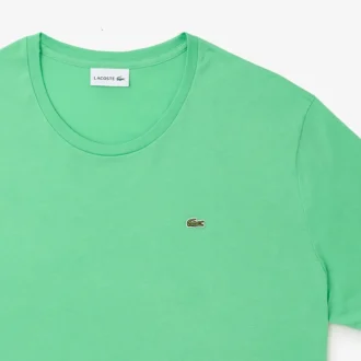 T-shirt da uomo in jersey di cotone con collo rotondo e vestibilità ampia