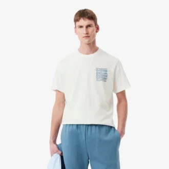 T-shirt da uomo in jersey di cotone con stampa