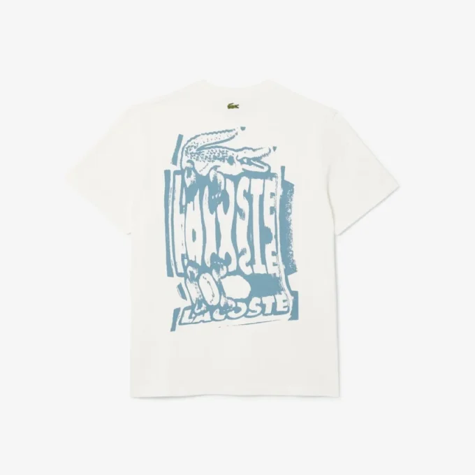 T-shirt da uomo in jersey di cotone con stampa T-shirt da uomo in jersey di cotone con stampa