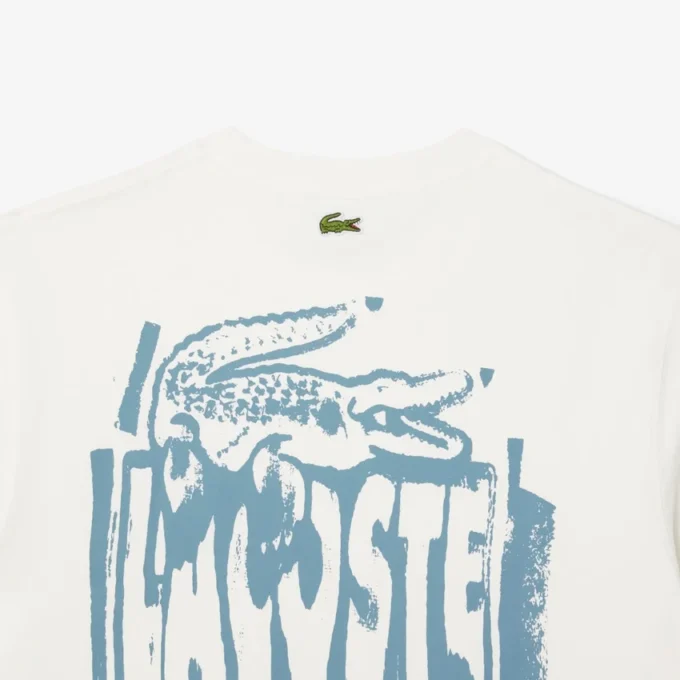 T-shirt da uomo in jersey di cotone con stampa T-shirt da uomo in jersey di cotone con stampa