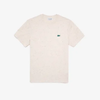 T-shirt da uomo in jersey di cotone con stampa maculata, vestibilità regolare