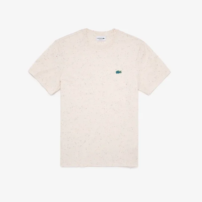 T-shirt da uomo in jersey di cotone con stampa maculata, vestibilità regolare T-shirt da uomo in jersey di cotone con stampa maculata, vestibilità regolare
