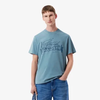 T-shirt da uomo in jersey di cotone stampato