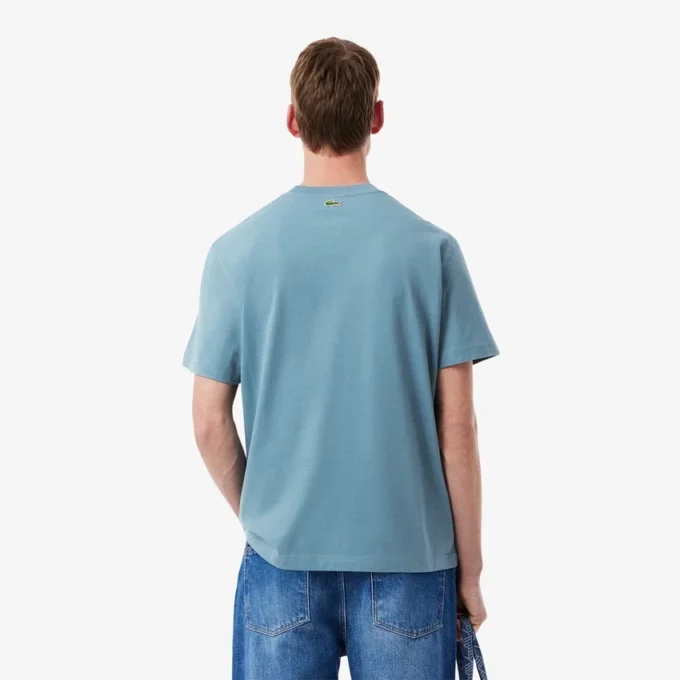 T-shirt da uomo in jersey di cotone stampato T-shirt da uomo in jersey di cotone stampato