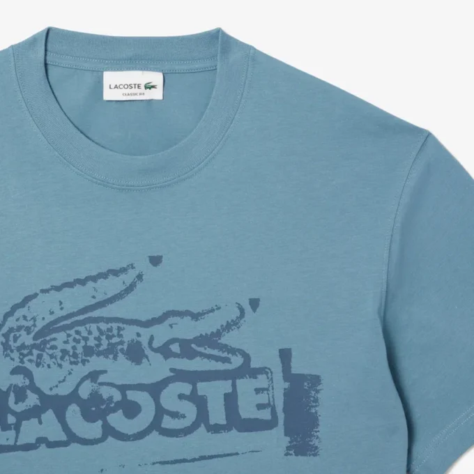T-shirt da uomo in jersey di cotone stampato T-shirt da uomo in jersey di cotone stampato