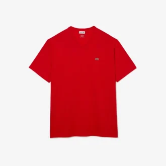 T-shirt da uomo in Pima con scollo a V e vestibilità ampia