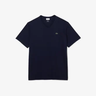 T-shirt da uomo in Pima con scollo a V e vestibilità ampia