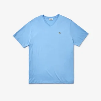 T-shirt da uomo in Pima con scollo a V e vestibilità ampia