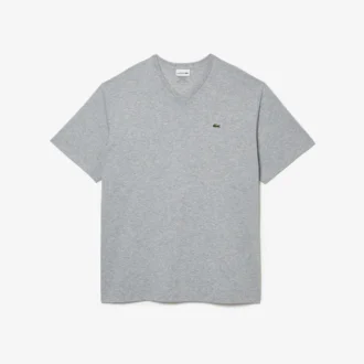 T-shirt da uomo in Pima con scollo a V e vestibilità ampia