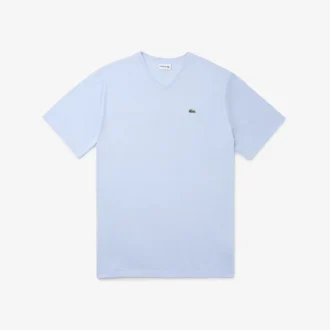 T-shirt da uomo in Pima con scollo a V e vestibilità ampia