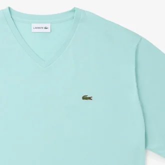 T-shirt da uomo in Pima con scollo a V e vestibilità ampia