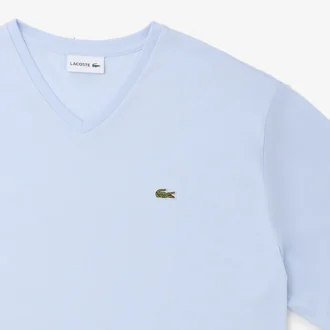 T-shirt da uomo in Pima con scollo a V e vestibilità ampia