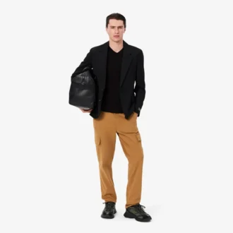 T-shirt da uomo leggera in cotone Pima con scollo a V