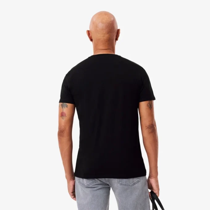 T-shirt da uomo leggera in cotone Pima con scollo a V
