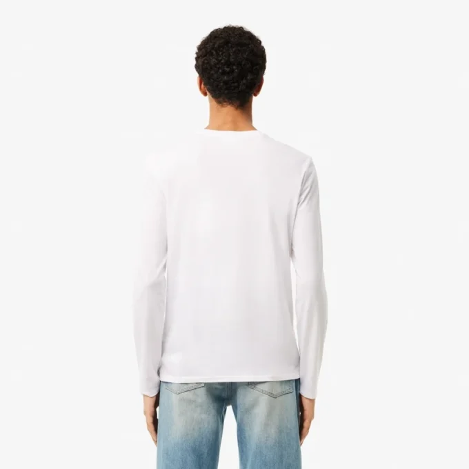 T-shirt da uomo leggera in cotone Pima con scollo a V T-shirt da uomo leggera in cotone Pima con scollo a V