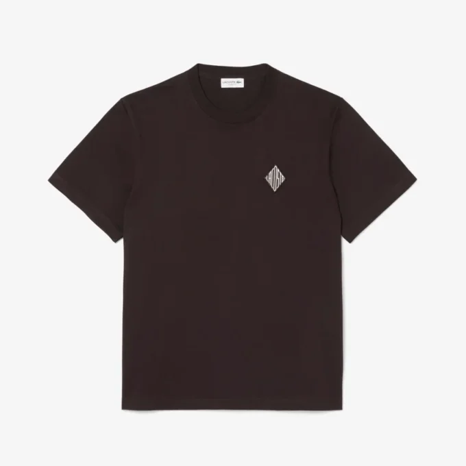 T-shirt dal taglio classico con grande stemma T-shirt dal taglio classico con grande stemma