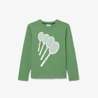 T-shirt in cotone a maniche lunghe