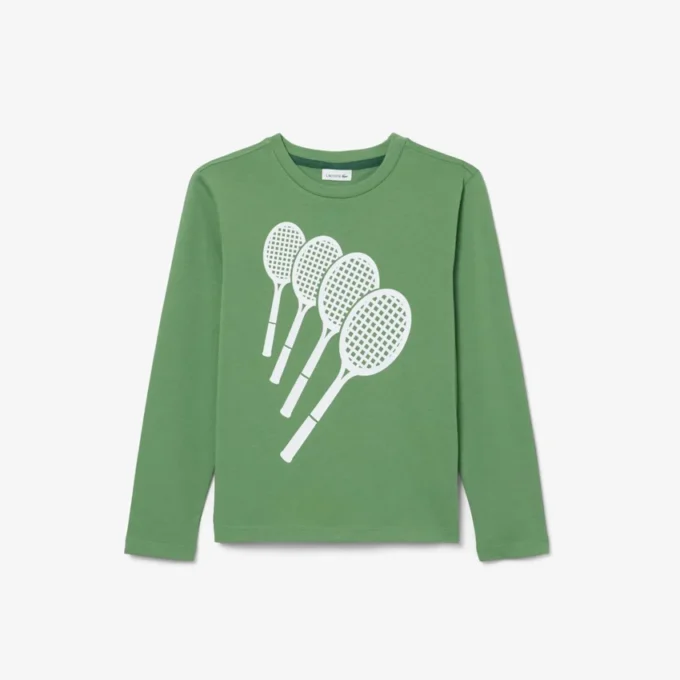T-shirt in cotone a maniche lunghe T-shirt in cotone a maniche lunghe