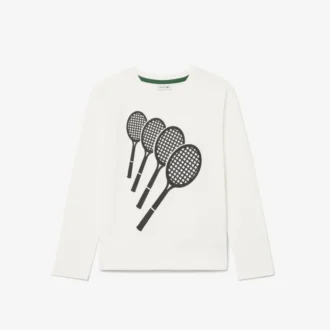 T-shirt in cotone a maniche lunghe