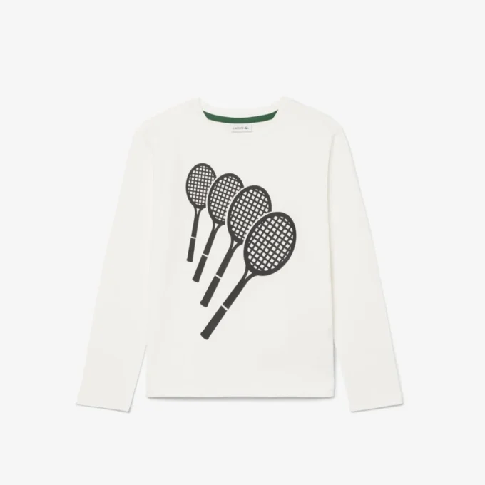 T-shirt in cotone a maniche lunghe T-shirt in cotone a maniche lunghe