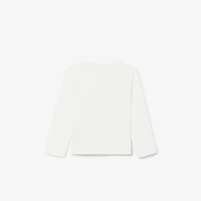 T-shirt in cotone a maniche lunghe T-shirt in cotone a maniche lunghe