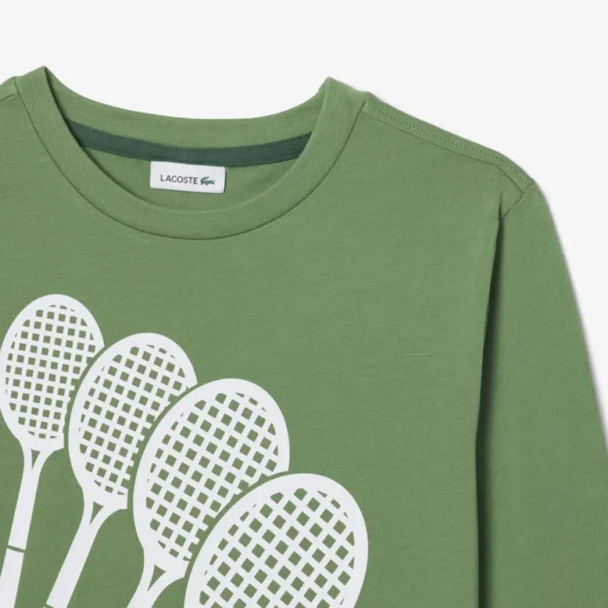 T-shirt in cotone a maniche lunghe T-shirt in cotone a maniche lunghe