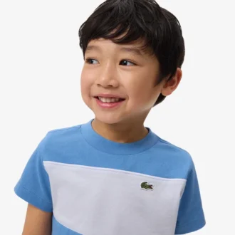T-shirt in cotone color block