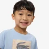 T-shirt in cotone con badge T-shirt in cotone con badge