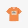 T-shirt in cotone con badge T-shirt in cotone con badge
