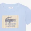T-shirt in cotone con badge T-shirt in cotone con badge