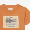 T-shirt in cotone con badge T-shirt in cotone con badge