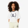 T-shirt in cotone con badge a contrasto T-shirt in cotone con badge a contrasto