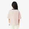 T-shirt in cotone con badge a contrasto T-shirt in cotone con badge a contrasto