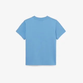 T-shirt in cotone con blocchi di colore