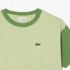T-shirt in cotone con bordi a contrasto T-shirt in cotone con bordi a contrasto