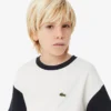 T-shirt in cotone con bordi a contrasto T-shirt in cotone con bordi a contrasto