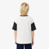 T-shirt in cotone con bordi a contrasto T-shirt in cotone con bordi a contrasto