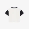 T-shirt in cotone con bordi a contrasto T-shirt in cotone con bordi a contrasto