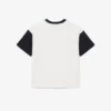 T-shirt in cotone con bordi a contrasto T-shirt in cotone con bordi a contrasto
